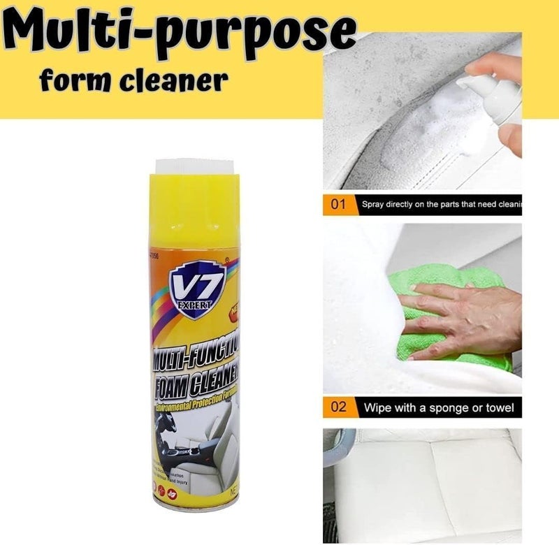 Fitto Multi-Function Foam Cleaner 650ML – All-Purpose Heavy-Duty Cleaner for Home, Kitchen, and Automotive Use – Stain Remover, Odor Eliminator, Eco-Friendly Formula - Image 3