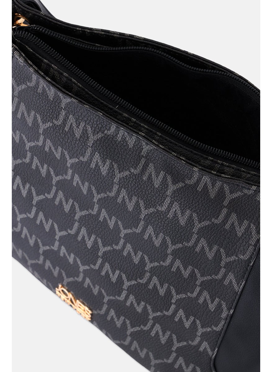 Jones New York - Women Brand Logo Cross Body Bag 29 L x 23 H x 13 W cm, Black - Image 1