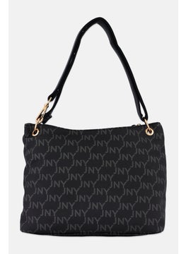 Jones New York Women Brand Logo Cross Body Bag 29 L x 23 H x 13 W cm, Black  - Image 2