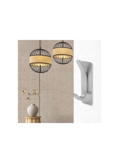 4pcs Wall Mounted Coat Hooks, Stainless Steel Self Adhesive Hanging Hook Drill No Punch Wall Hangers for Badroom, Bathrooms, Towel, Key, Robe, Coats, Scarf, Bag