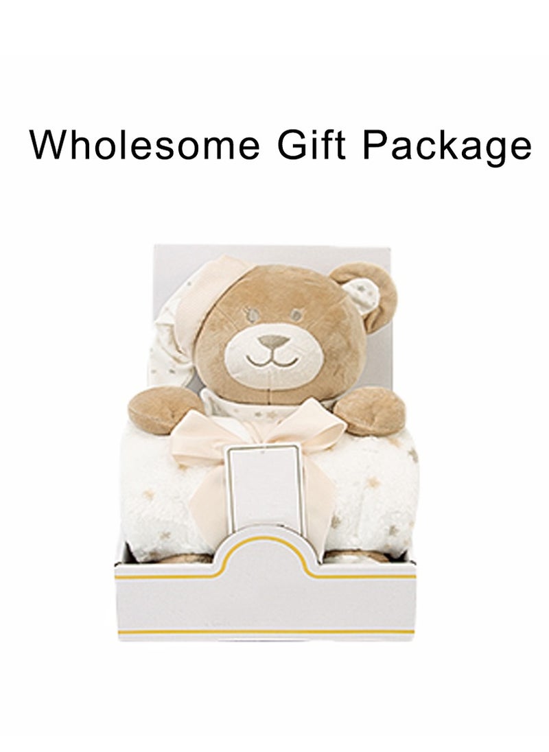 Animal Stuffed Cuddly Toy and Blanket Gift Set  For Newborn 100 X 75 cm - Brown Teddy - pzsku/ZC4A1EEDCDD287189CEB4Z/45/_/1740404163/c4cc136f-dffb-4815-bb2e-76ca676c7751