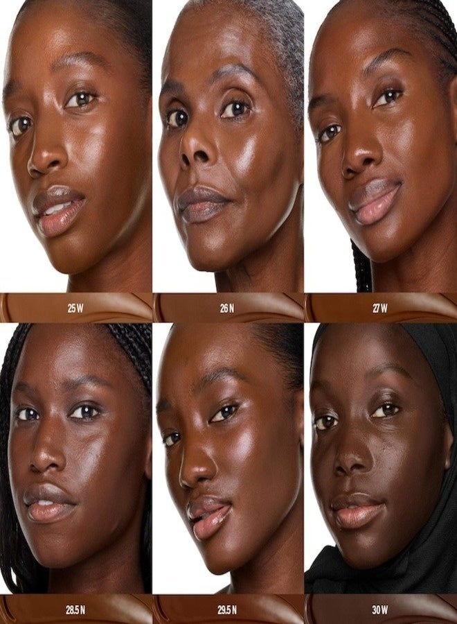 MAKEUP BY MARIO SurrealSkin® Luminous Hydrating Foundation 30ml – Shade 25W Dark with Warm Undertone, Weightless, Buildable Coverage, Radiant Natural Finish - Image 3