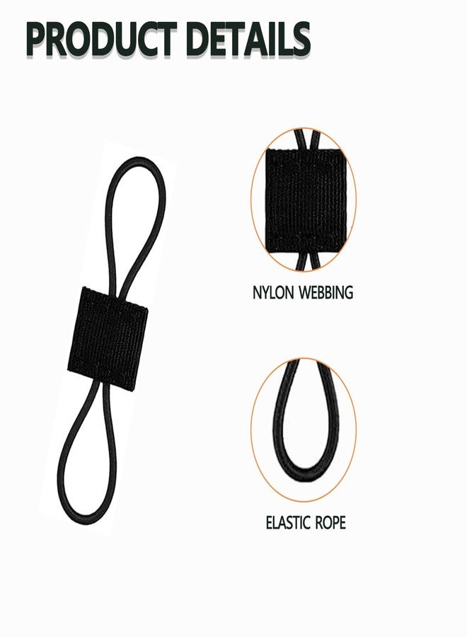TEHOKARM 15 Pack Molle Attachments, Molle Webbing Binding Ribbon, Tactical Gear Holder Clip, Backpack Accessories, Molle Web Dominator Elastic Strings Buckle, Multipurpose Tactical Bag Accessories Black - Image 4