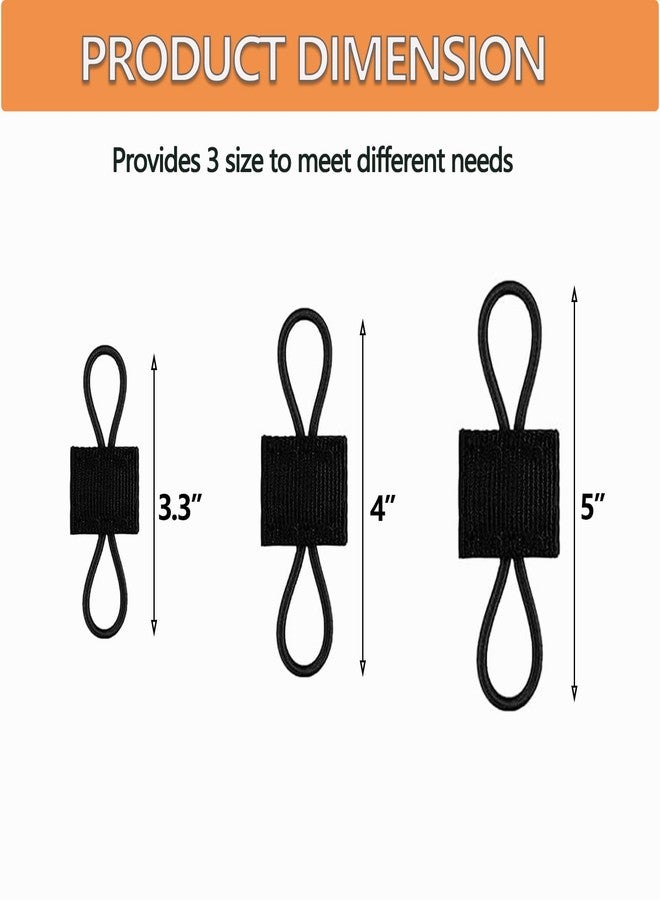 TEHOKARM 15 Pack Molle Attachments, Molle Webbing Binding Ribbon, Tactical Gear Holder Clip, Backpack Accessories, Molle Web Dominator Elastic Strings Buckle, Multipurpose Tactical Bag Accessories Black - Image 3