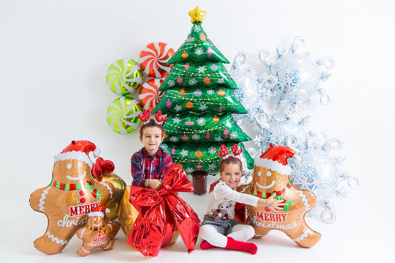 Betallic 63" Foil Balloon Special Delivery Christmas Tree - Image 2