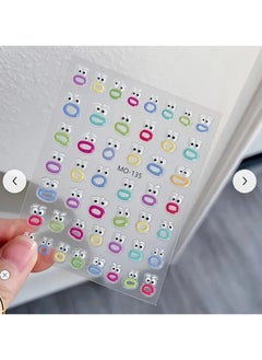 Goolsky 1sheet, Creative Funny Cute Expressions Nail Stickers, Women Girls Homemade DIY Manicure Cartoon Supplies  - Image 4