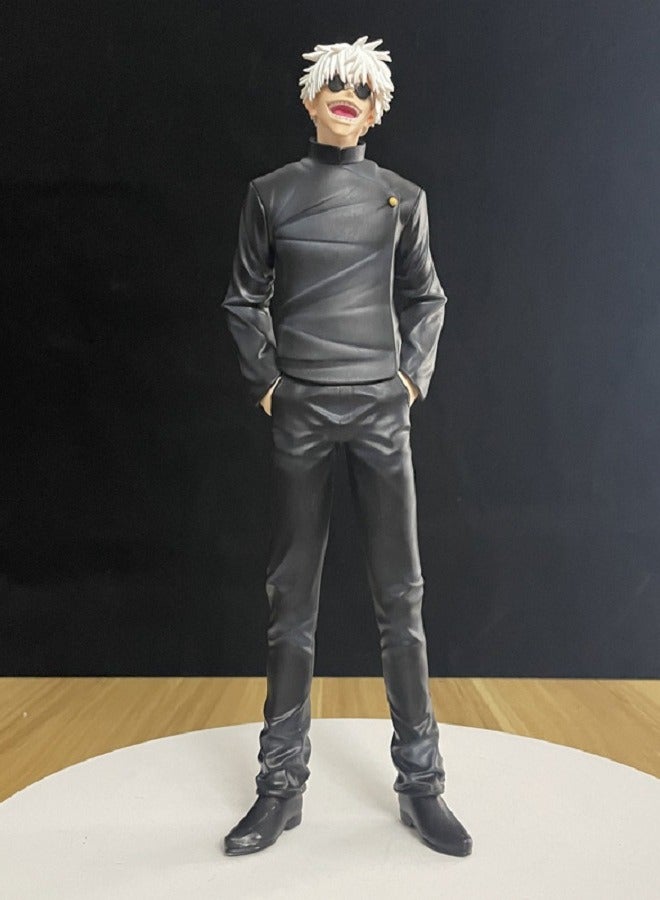 هالامودو جوجوتسو كايسن الوقوف ساتورو غوجو الشكل، مكتب المركزية وهدية عيد ميلاد ممتازة 29 سم - Image 1