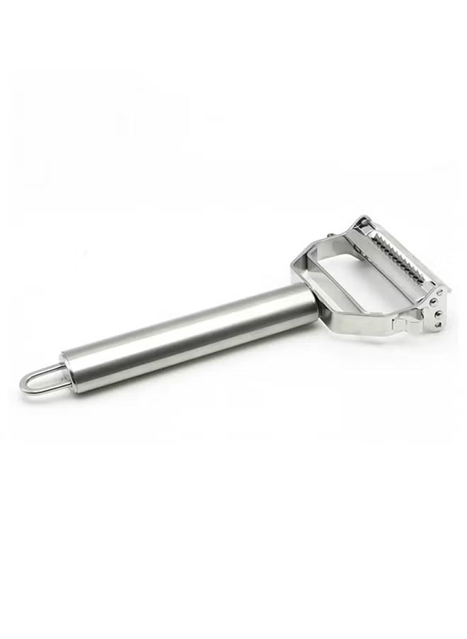 Beauenty - Dual Stainless Steel Vegetable Peeler Silver 18x8.2x2.4centimeter - Image 1