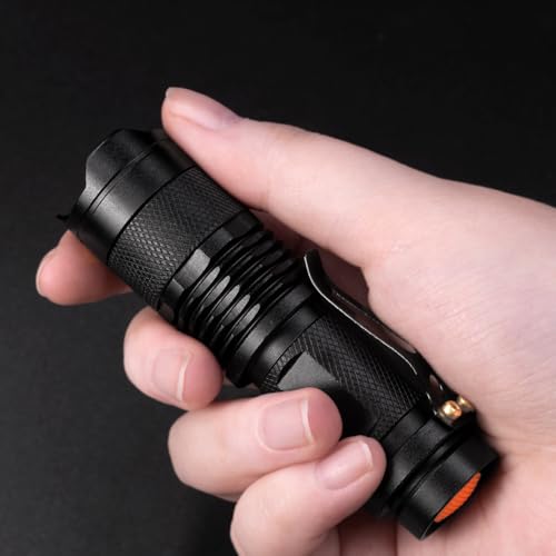 WAYLLSHINE High Power 1 Mode Red LED Flashlight, Single Mode Red Flashlight, Red Light Flashlight Red Light Torch for Astronomy, Aviation, Night Observation - Image 2
