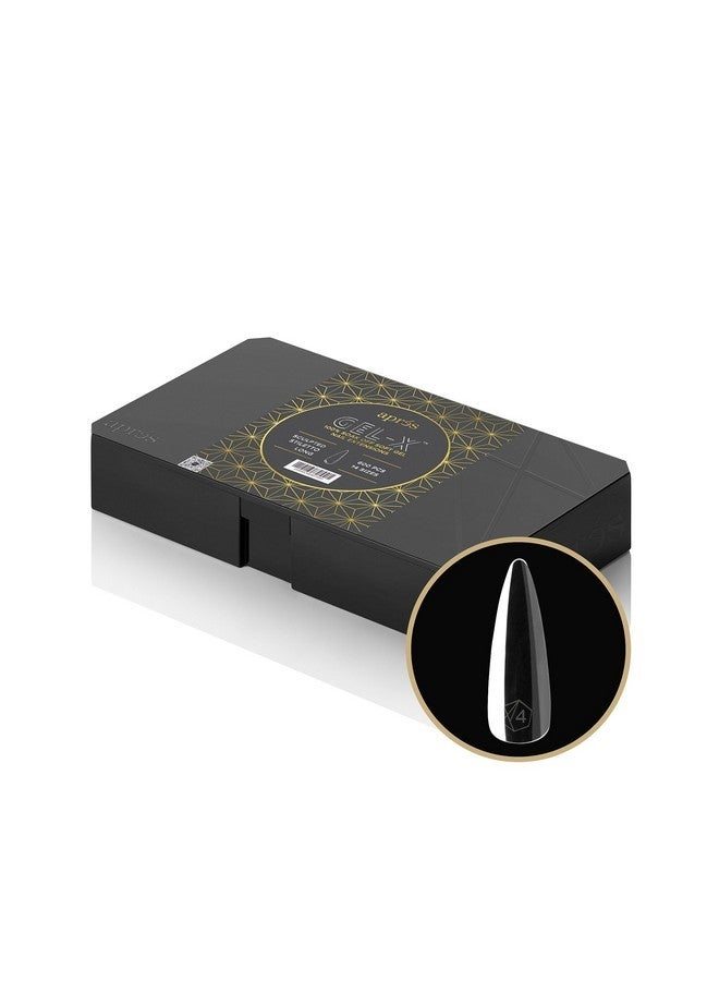 Apres Nail Gel-X Sculpted Stiletto Long Box Of Tips | 600 Gel-X Tips, Premium Quality, 14 Sizes 00-9 | Half-Sizes Included - Image 1