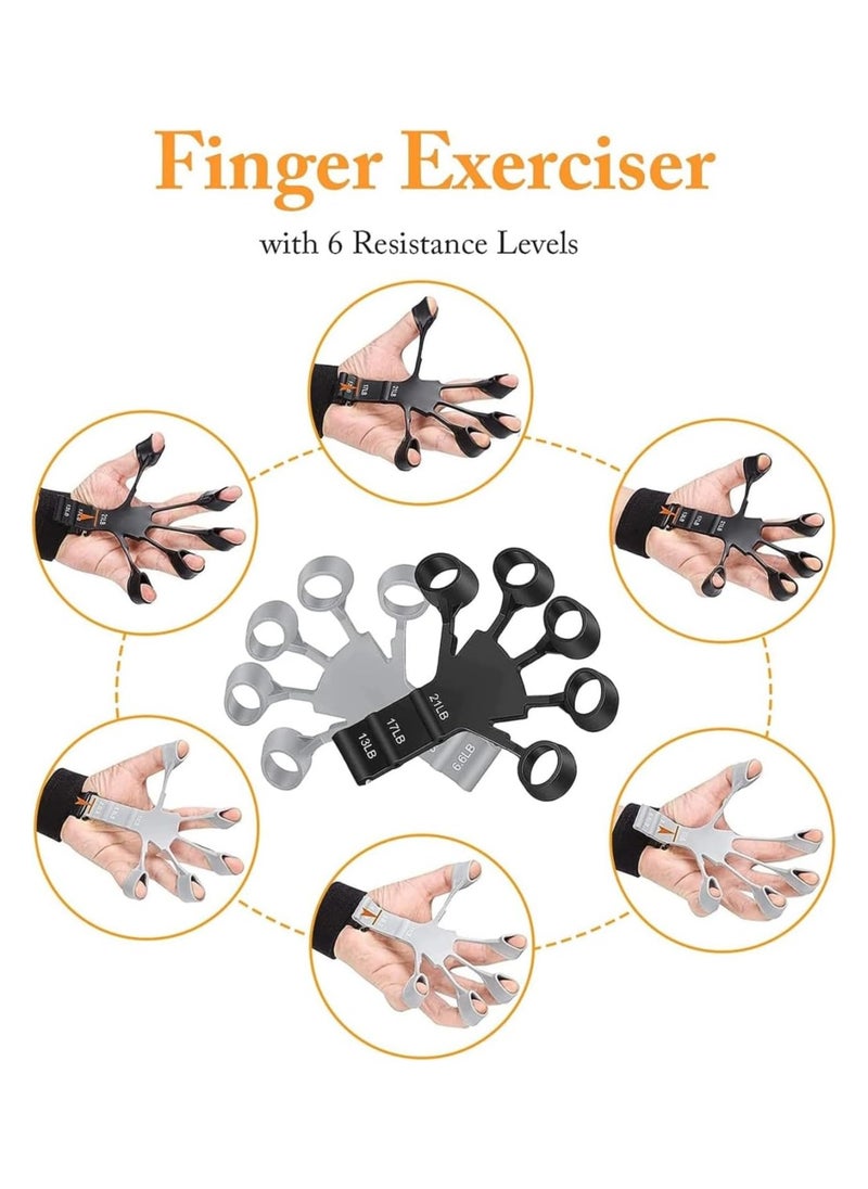 HIAS Finger Strengthener – Adjustable Hand Gripper with 3 Resistance Levels for Grip Strength Training, Finger Rehabilitation & Physical Therapy – Finger Exerciser for Musicians, Athletes, Rock Climbers, Recovery & Carpal Tunnel Relief  - Image 4