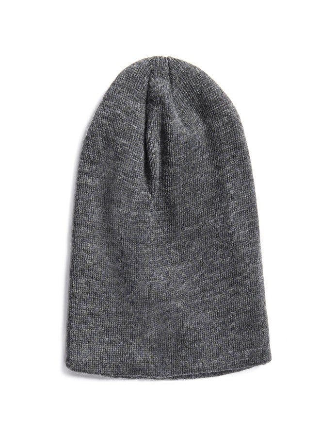 MUK LUKS Men's Beanie 3 Pack, One Size, Black, Grey, Brown Winter Hats - Image 4