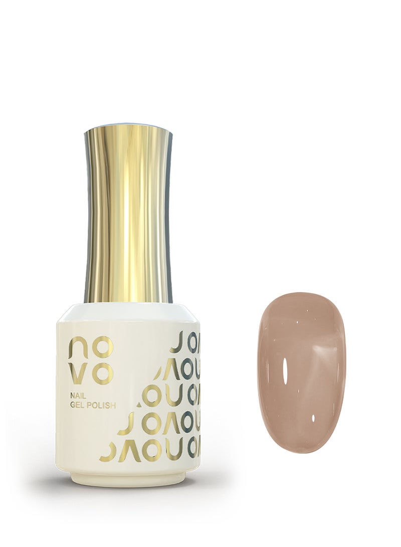 نوفو طلاء أظافر جل، أظافر جل شفاف، سريع الجفاف بالأشعة فوق البنفسجية ومصباح LED، طلاء جل يدوم طويلاً لعمل مانيكير بنفسك، فن الأظافر في المنزل أو الصالون 12 مل-NC61# وردي - Image 1