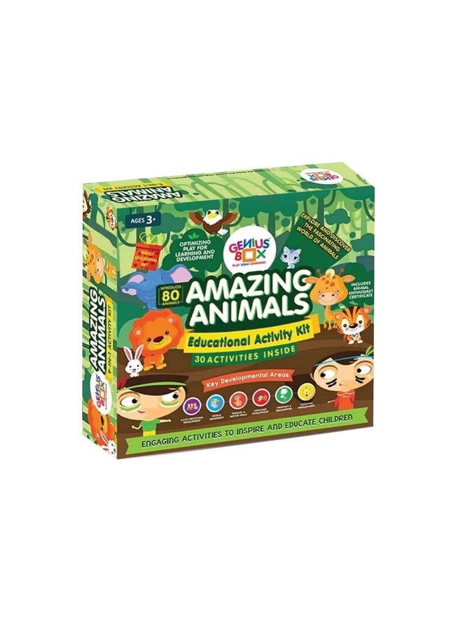 Genius Box - Play some Learning Activity Kit for 3+ Year Age: Amazing Animals DIY, Educational Toy, Learning Kit, Educational Kit, STEM Toy 30 Activity Kit - Image 1