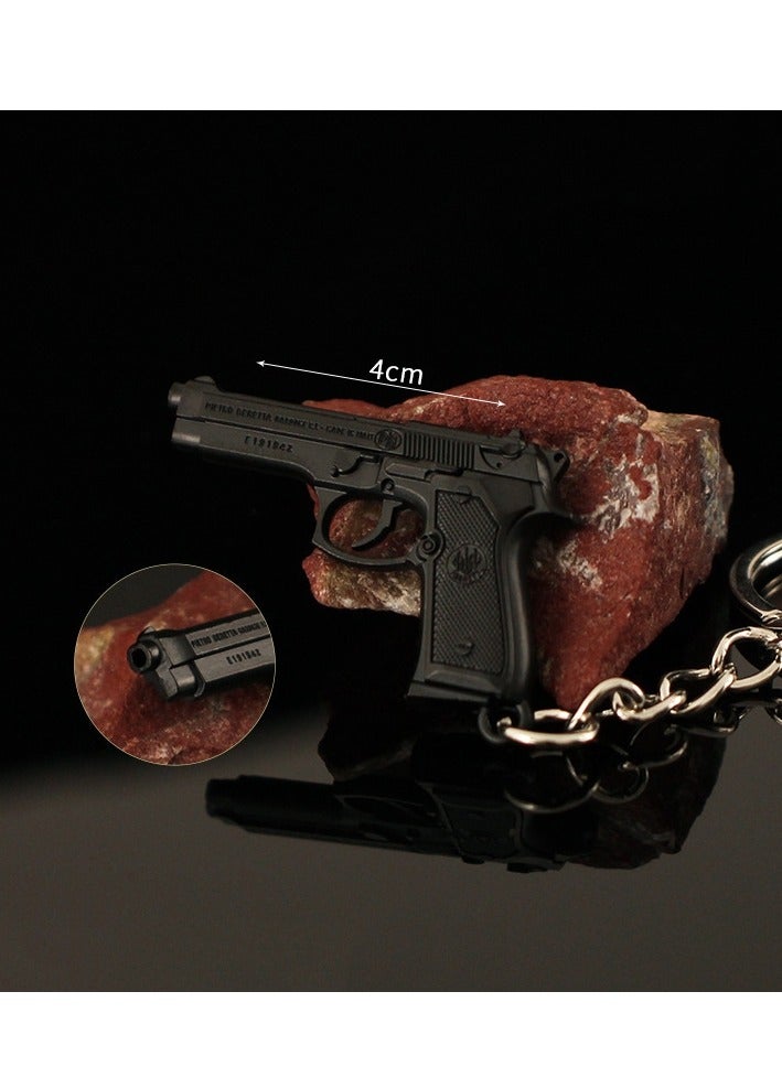 3 قطع من سلسلة المفاتيح المعدنية الصغيرة PUBG ذات الطراز القديم - Image 2