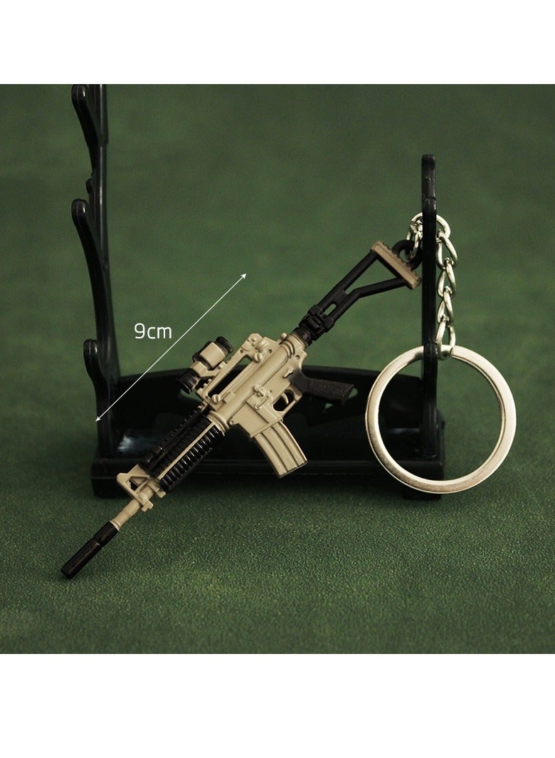 3 قطع من سلسلة المفاتيح المعدنية الصغيرة PUBG ذات الطراز القديم - Image 3