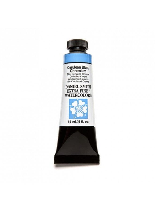 DANIEL SMITH Extra Fine Watercolor 15ml Paint Tube, Cerulean Blue Chromium (284600021) - Image 1