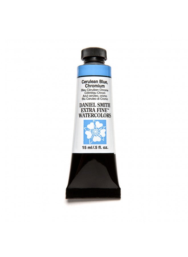 DANIEL SMITH Extra Fine Watercolor 15ml Paint Tube, Cerulean Blue Chromium (284600021) - Image 3