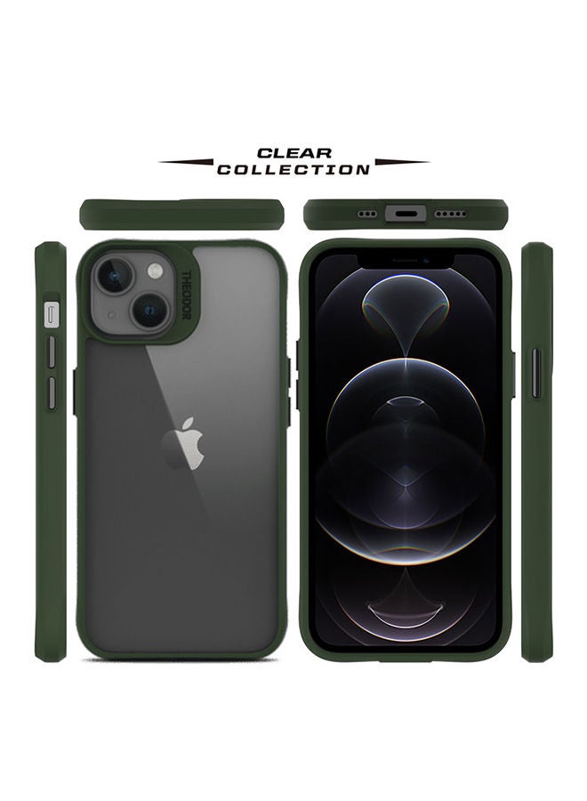 Theodor Protective Hybrid Case Cover For Apple Iphone 13 6.1 Green  - Image 2