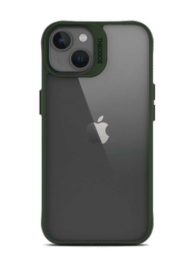 Theodor Protective Hybrid Case Cover For Apple Iphone 13 6.1 Green  - Image 1