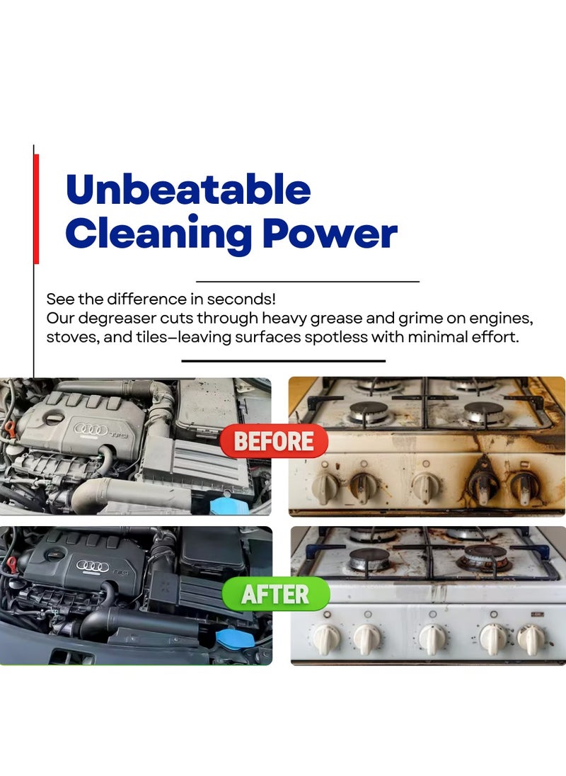 Tri-D Heavy Duty Degreaser 700ML – Powerful Oil & Grease Remover, Multi-Surface Cleaner for Kitchen, Garage, Industrial Use