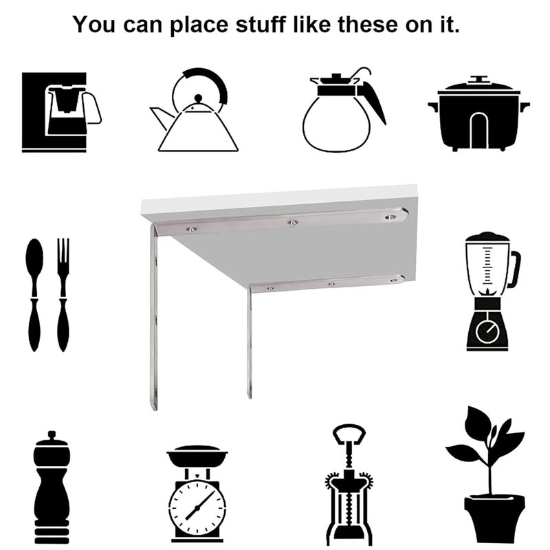 Impex Angle Bracket for Reinforcing Chairs and Tables | Pack of 24 |Shelf Bracket |Zinc Plated L Shape Bracket | Solid Shelf Support Joint Right Corner Brace (125 X 125 MM) - Image 5