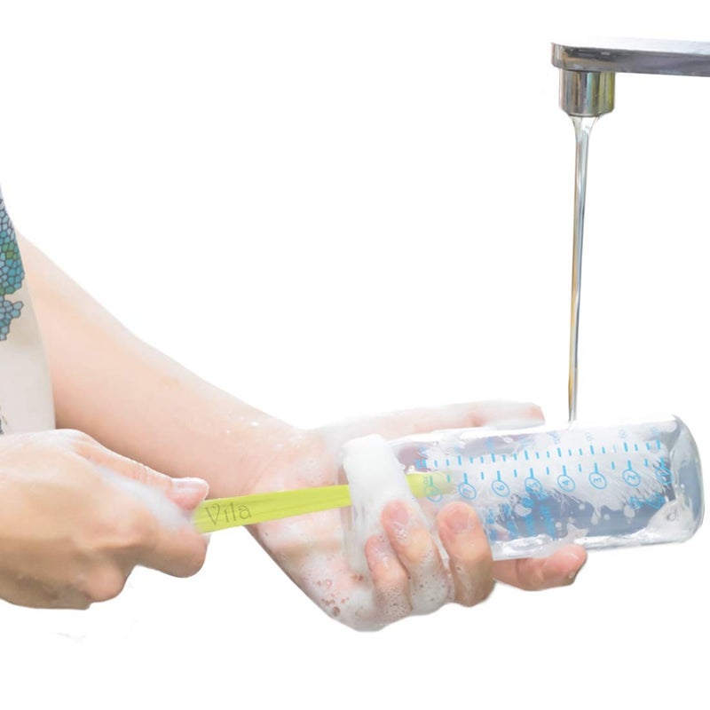 Vila 5Pack Reusable Straw Pipe Cleaner Brush Set Long Pipe Brush Cleaner Tool Kit Nylon Cleaning Brush for Water Bottle Teapot Narrow Neck Glass Containers Baby Bottle Jug Hookah Hydro Flask - Image 2