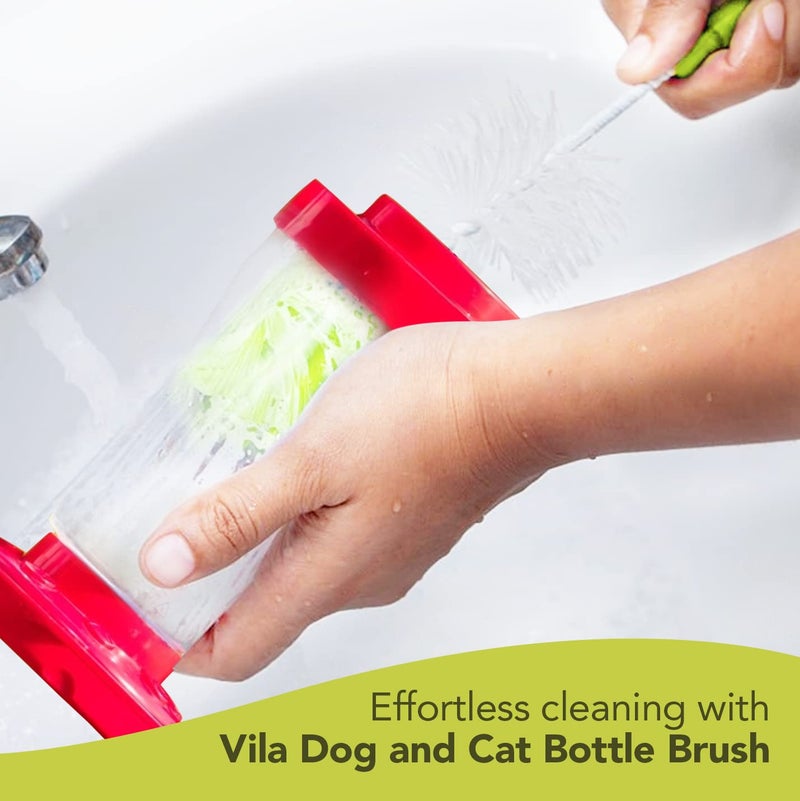 Vila 5Pack Reusable Straw Pipe Cleaner Brush Set Long Pipe Brush Cleaner Tool Kit Nylon Cleaning Brush for Water Bottle Teapot Narrow Neck Glass Containers Baby Bottle Jug Hookah Hydro Flask - Image 5