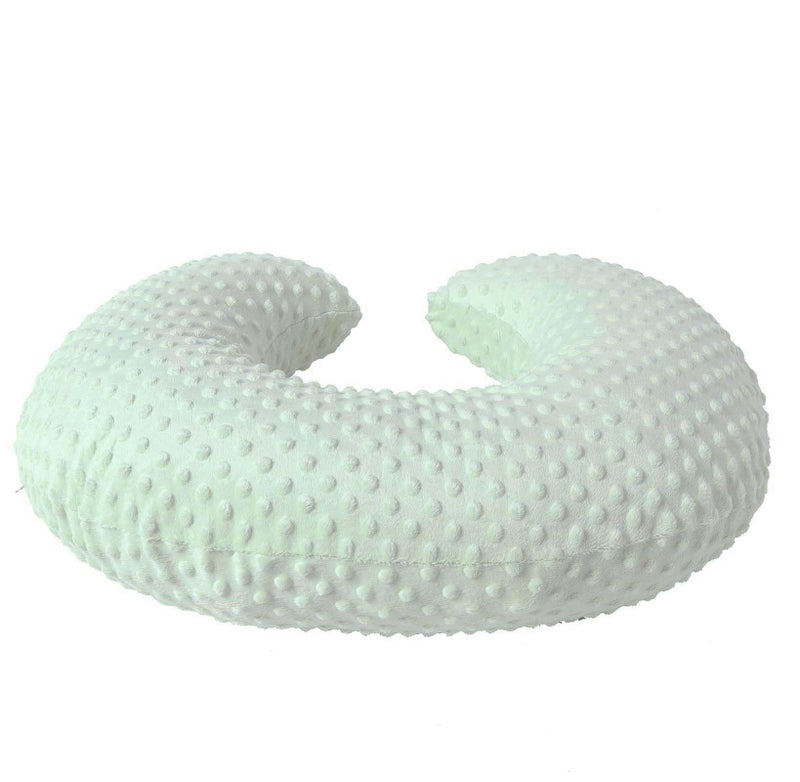 QUENESS Nursing Pillow and Positioner, Breastfeeding, Bottle Feeding, Baby Sitting Support with Removable Ultra Soft Cover, Tummy Time Support for Baby Boys and Girls (Green) - Image 5