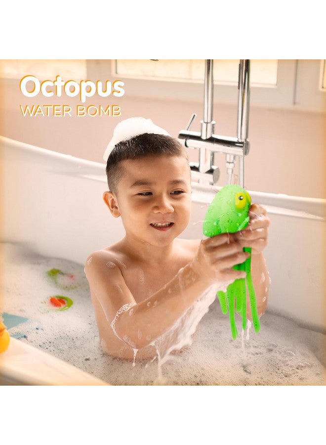 4E's Novelty Octopus Water Balls - Pack of 6 - Pool Toys for Kids Sensory Octopus Water Bomb Splash Balls, Toddler Bath Toy, Swimming Pool Floating Swim Toys, Easter Basket Stuffers - Image 2