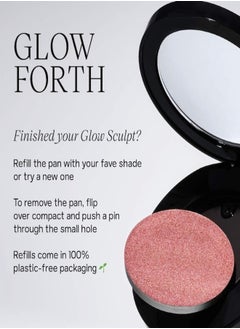 Saie Saie Glow Sculpt Multi-Use Cream Blush & Highlighter - Peachglow - warm pink peach 5.8g  - Image 3
