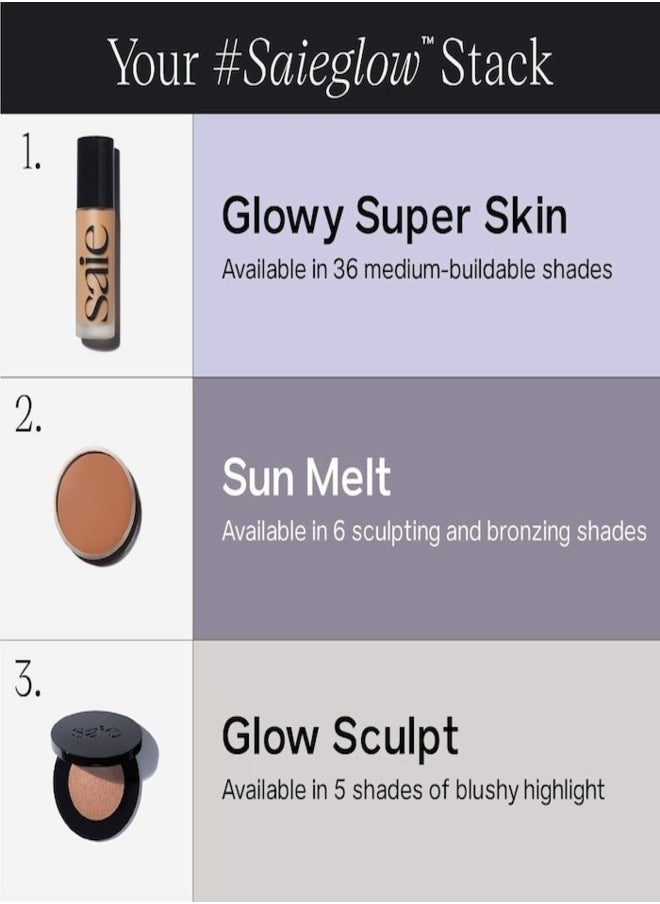 Saie - Saie Glow Sculpt Multi-Use Cream Blush & Highlighter - Peachglow - warm pink peach 5.8g - Image 1