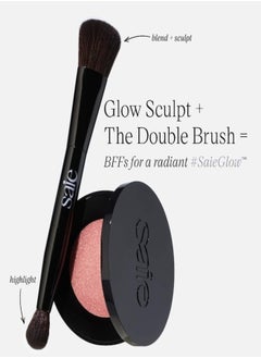 Saie Saie Glow Sculpt Multi-Use Cream Blush & Highlighter - Peachglow - warm pink peach 5.8g  - Image 5