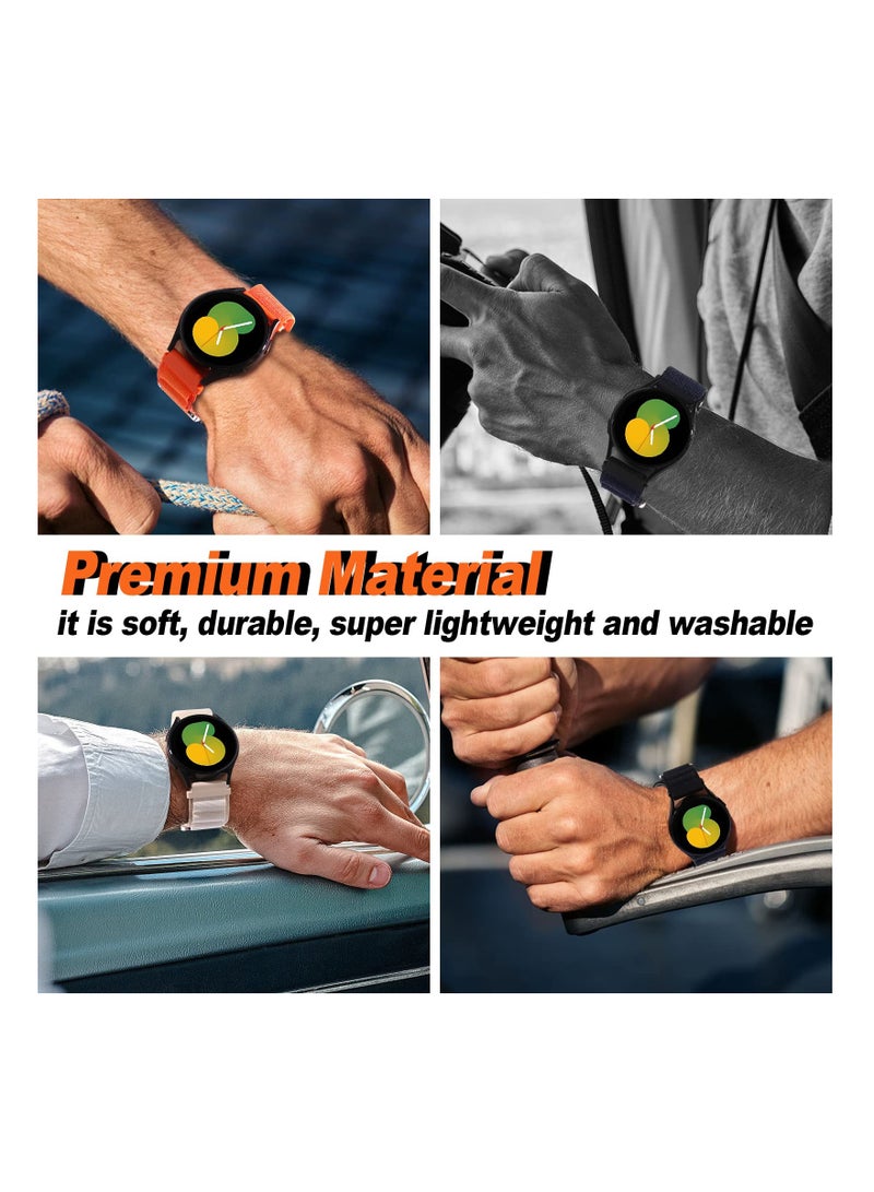 Anmi 20mm Watch Straps Compatible with Samsung Galaxy Watch 6 Classic 47mm 43mm Galaxy Watch 6/5/4 40mm 44mm/Galaxy Watch 5 Pro Sport Nylon Strap Amazfit GTS 4 Quick Release Strap - Image 3