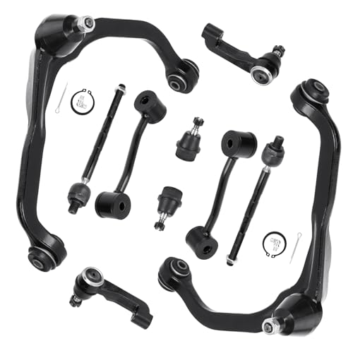 Autsurles 10Pcs Front Upper Control Arm with Ball Joint for Dodge Nitro 2007-2011, for Jeep Liberty 2008-2012 Sway Bar Tie Rod Ends Suspension Kit MS251042 MS251043 K80629 K750127 EV800416 ES800413 ES800412 - Image 1
