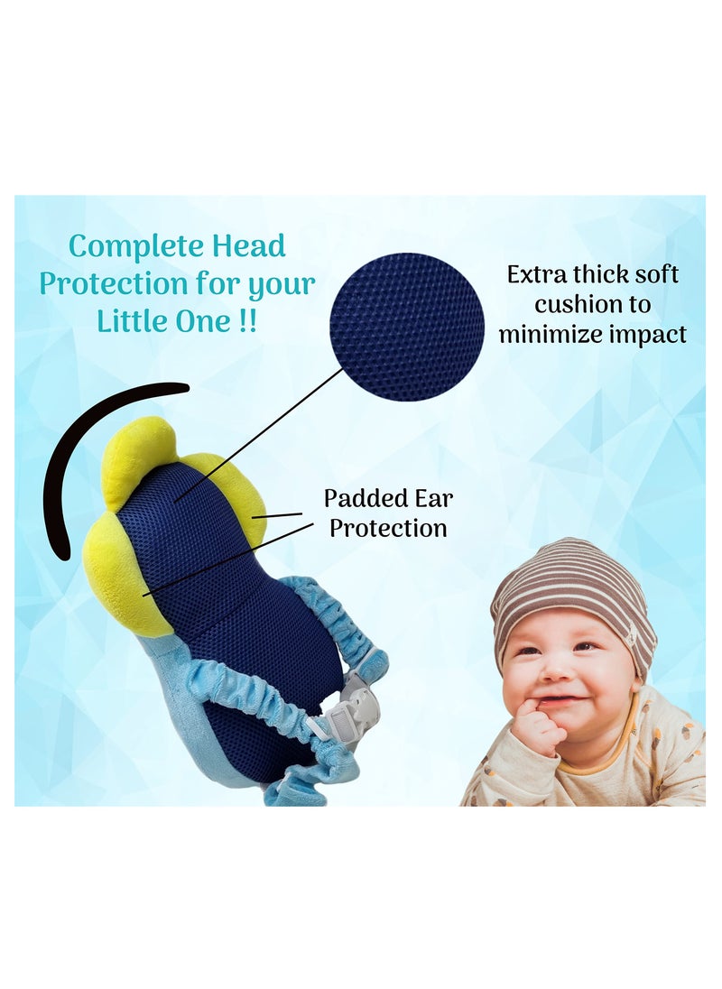 Kiddale Baby Head Neck and Back Protector for Safety Soft Baby Helmet Guard for Child Infant Toddler Safety Protection During Crawling Blue  - Image 5