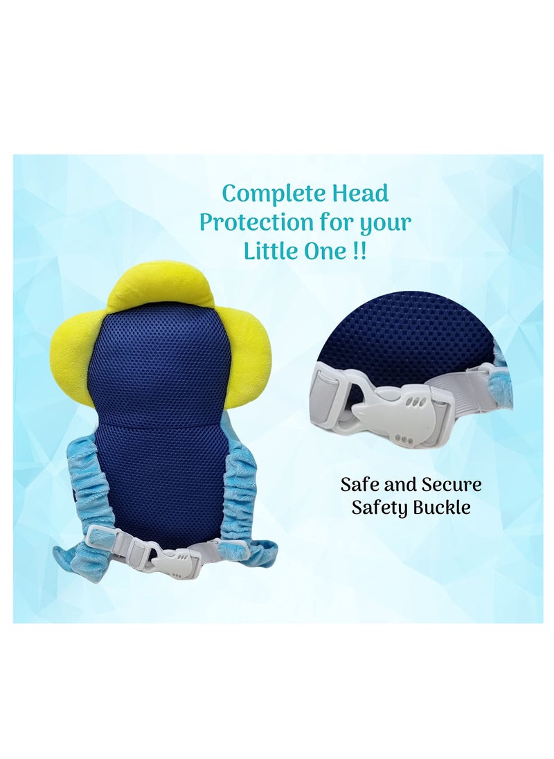Kiddale Baby Head Neck and Back Protector for Safety Soft Baby Helmet Guard for Child Infant Toddler Safety Protection During Crawling Blue  - Image 4
