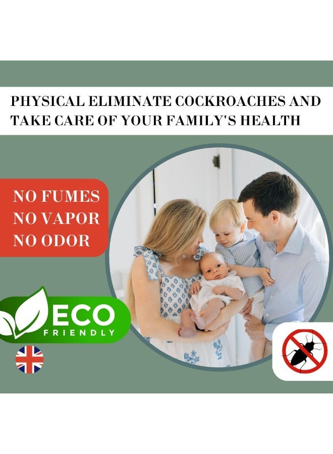 بودو مصيدة الصراصير القاتلة قاتل الصراصير قاتل الصراصير في المنزل الداخلي موتيل الصراصير الداخلي مناسب للحيوانات الأليفة قاتل الصراصير للنمل والعناكب والحشرات والخنافس - Image 4