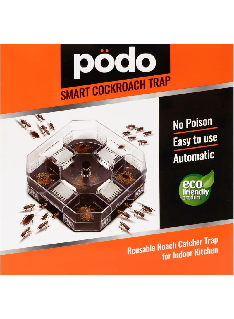 بودو مصيدة الصراصير القاتلة قاتل الصراصير قاتل الصراصير في المنزل الداخلي موتيل الصراصير الداخلي مناسب للحيوانات الأليفة قاتل الصراصير للنمل والعناكب والحشرات والخنافس - Image 1