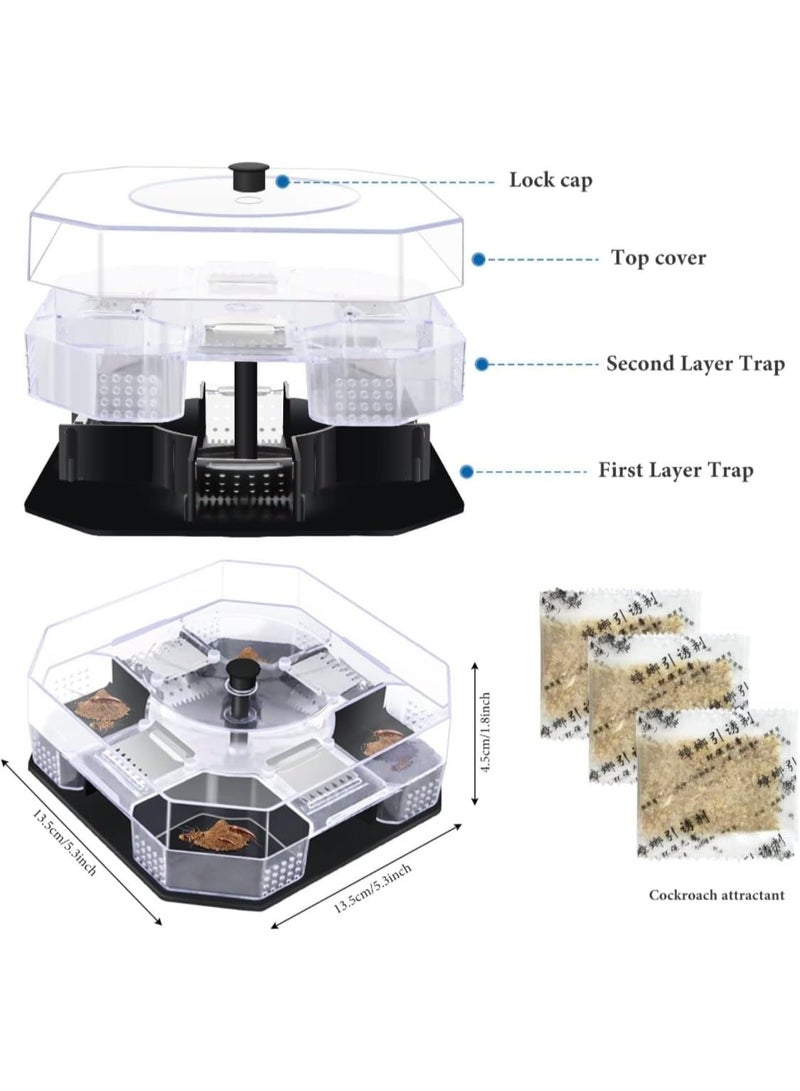 بودو مصيدة الصراصير القاتلة قاتل الصراصير قاتل الصراصير في المنزل الداخلي موتيل الصراصير الداخلي مناسب للحيوانات الأليفة قاتل الصراصير للنمل والعناكب والحشرات والخنافس - Image 2