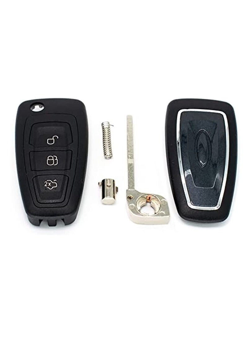 Car Flip Folding Remote Key Shell Cover 3 Buttons Fit For Ford Focus Mondeo C-Max Fiesta Auto Fob Case With Blade Replacement - Image 4