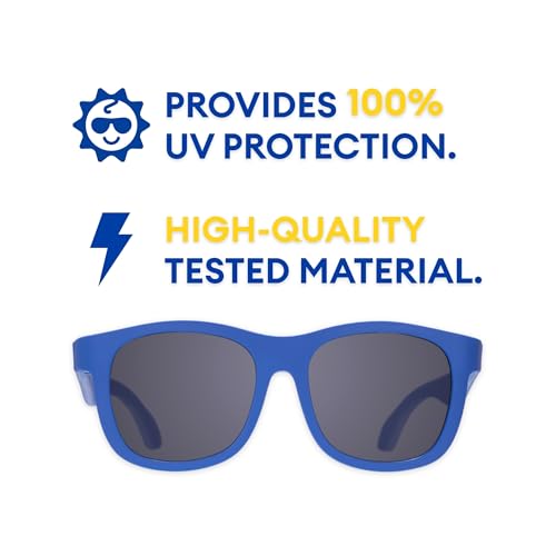 Babiators Original Navigator Good As Blue Kid's Sunglasses, UV Protection, Ages 3-5 - Image 3