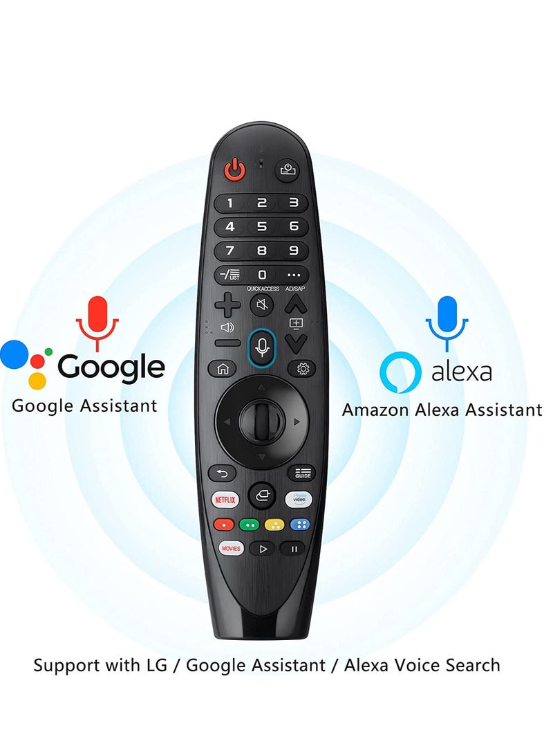 Voice Magic Remote AKB75855501 for LG AN-MR20GA AN-MR19BA Smart TV Magic Remote Replacement, with Pointer Function - Image 5