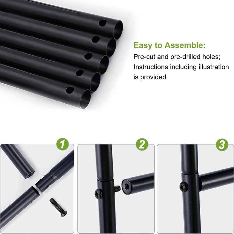 LeJoy Garden Metal Pergola Arbor,4.6 Feet Wide x7.9 Feet High Assemble Freely for Various Climbing Plant Wedding Garden Arch Bridal Party Decoration Wide Arbor - Image 5