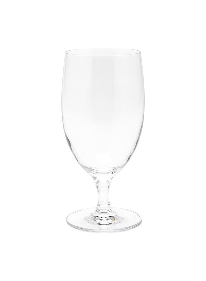 Restaurantware Voglia Nude 14 Ounce Water Goblets, Set Of 6 Crystal Goblet Glasses - Laser-Cut Rim, Fine-Blown Crystal Water Glasses, For Weddings, Anniversaries, And Special Events, Dishwasher-Safe  - Image 1