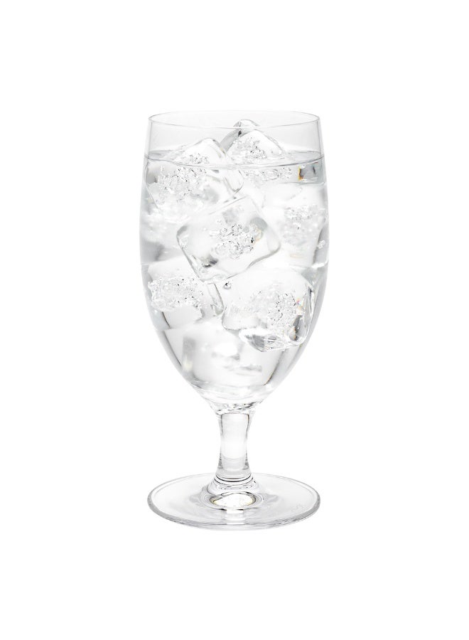 Restaurantware Voglia Nude 14 Ounce Water Goblets, Set Of 6 Crystal Goblet Glasses - Laser-Cut Rim, Fine-Blown Crystal Water Glasses, For Weddings, Anniversaries, And Special Events, Dishwasher-Safe  - Image 2