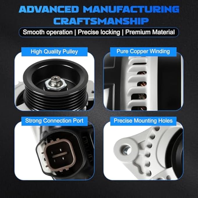 YOMALL Alternators 11099 for 2005-2008 Pilot 3.5L & 2005-2007 Odyssey 3.5L & 2006-2008 Ridgeline 3.5L & 2005-2008 RL 3.5L & 2004-2008 TL 3.2L/ 2007-2008 TL 3.5L & 2003-2006 MDX 3.5L/2007-2009 MDX 3.7L - Image 4