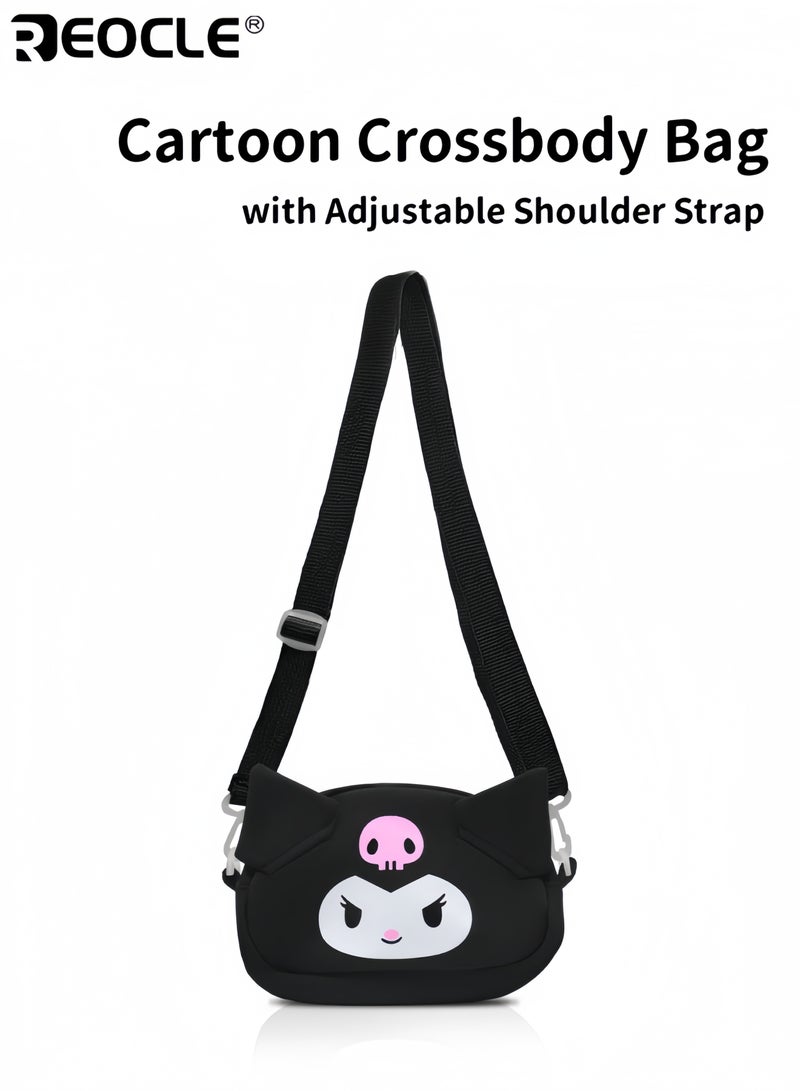 REOCLE Girls' My Melody Cinnamoroll Bag Cartoon Wallet Anime Shoulder Bag with Adjustable Strap Everyday Casual Crossbody Bag Novelty Accessories for Girls Birthday Gift - Image 1