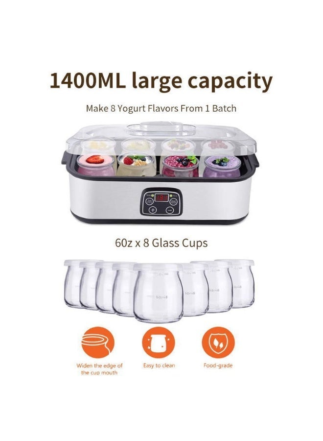 M MIAOYAN Yogurt machine, homemade yogurt, jam, ice cream yogurt pudding, breakfast machine, homemade yogurt fermentation machine. - Image 4