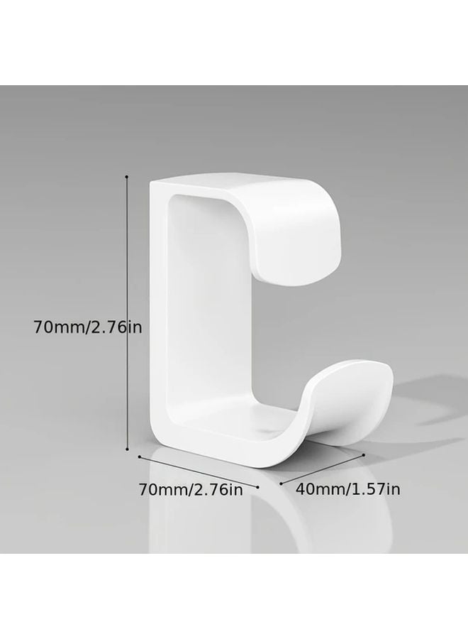 1pc White Punch Free Thickened Strong Hook For Bathroom Kitchen Door - Image 4